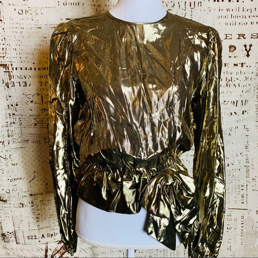Metallic Gold Blouse